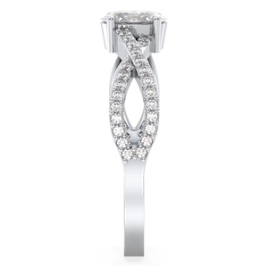 Anillo Solitario de Moissanita de Corte Ovalado de 0.52 Quilates en Oro Sólido de 14K, Diseño Original REYES, para Mujer, Regalo de Compromiso o Boda - Product Image 4