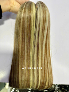Vente en gros usine AZURA HAIR Extensions de cheveux humains vierges bruts doublement étirés en vrac style piano lisses vietnamiens - Product Image 4