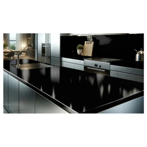 Polished Absolute Black <b>Granite</b> Countertops for Residential Kitchens, Hotels, and Commercial Interiors - Product Image 5