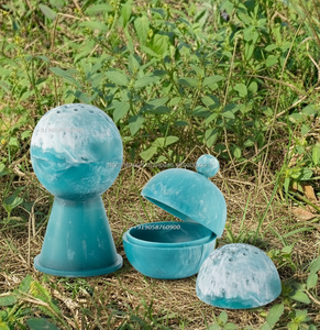 Brûleur à Bakhoor en résine violette avec boîte à Oud pour la maison et la mosquée - Product Image 2