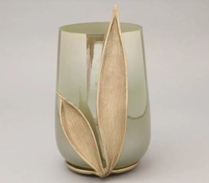 Direct Manufacturer High Quality Gold Glass Metal Candle holder with Glass Candle Holders Jars for Home and Garden Use - Product Image 1