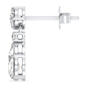 REYES Pendientes Colgantes de Plata de Ley 925 con Moissanita de Corte Pera de 1.98 Quilates para Mujer, Precio al por Mayor, Joyería Fina - Product Image 5