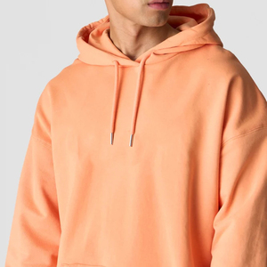 Wholesale Luxury Men's Pullover <b>Hoodie</b> Pocket Design Custom Embroidery Breathable Quick Dry 100% Cotton Fleece Solid Pattern - Product Image 4