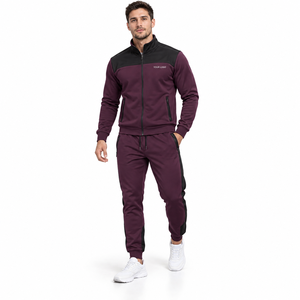 Ensemble veste et pantalon de course pour hommes, léger, extensible, tissé, fabricant de vêtements d'équipe à marque privée - Product Image 1