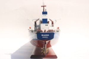 SEAKING (Buque Tanque de Petróleo Crudo) - Maqueta de Madera Artesanal de Buque de Carga, Autoportante para Decoración del Hogar y Regalo de Envío Global - Product Image 6