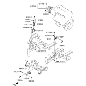ขายึดเครื่องยนต์ใหม่สำหรับ Veloster รุ่น 218102V500 - Product Image 2