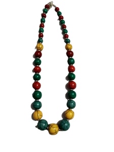 Collier pendentif en perles de résine pour femmes dernière conception colliers de perles toutes couleurs Style mignon avec corne pour la fête fabriquée en Inde - Product Image 3