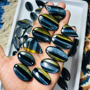 Vente en gros de pierres précieuses naturelles de qualité supérieure, œil de tigre bleu incroyable, pierres précieuses naturelles œil de tigre, magnifiques cristaux - Product Image 2