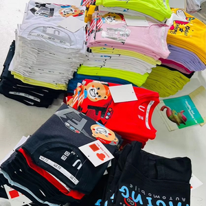 Boys Children Kids T Shirts Premium Quality Girls School Wear T-Shirt Wholesale Surplus Branded Overrun Apparel Stock Bangladesh - Product Image 3