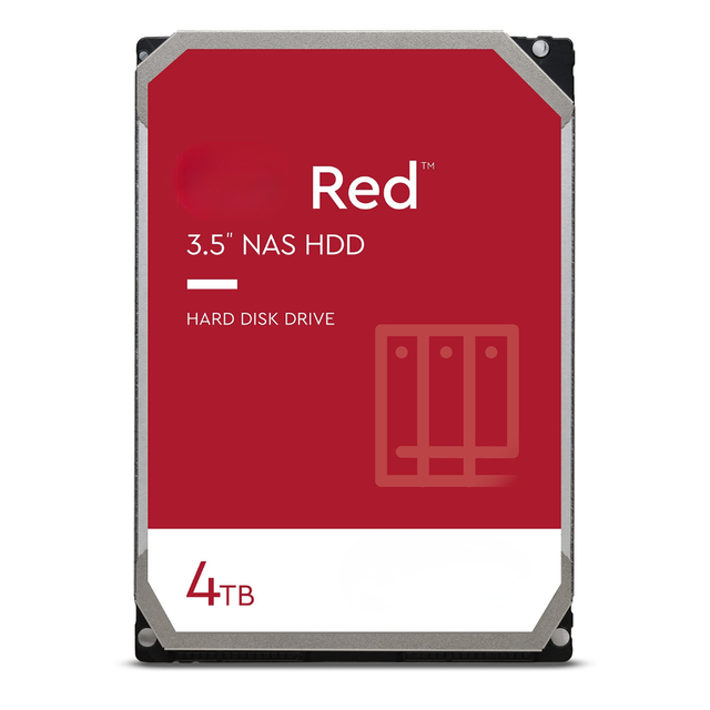 Original 4TB Red 3.5 Inch Internal NAS Hard Drive 5400RPM 256MB Cache SATA 3.0 High Capacity HDD for Server & Desktop