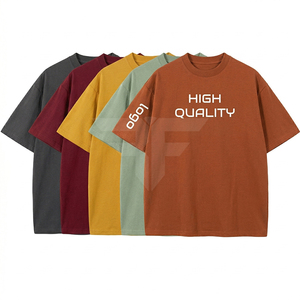 Camiseta de Algodón 100% de Alta Calidad, Tejido Sólido, 230gsm, Talla Grande, Personalizable para Bordado, Unisex, con Logotipo - Product Image 1