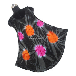 Nuevo Vestido de Verano Europeo y Americano con Lazo, Sin Mangas, Holgado, Venta al por Mayor de Fábrica a Bajo Precio, Atractivo Vestido Largo Tie-Dye Abierto - Product Image 6
