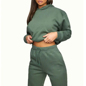 Ensemble de survêtement tendance pour femme, coupe décontractée, respirant, taille élastique, sweat à capuche sexy - Product Image 6