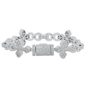 Bracelet Hip Hop en Moissanite Diamant VVS, Bijou de Luxe Iced Out pour Hommes, Style Rapper Streetwear, Meilleures Ventes - Product Image 3