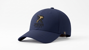 OEM Baseball Cap 6-Panel Fitted Embroidered Logo <b>Navy</b> Blue Unisex Casual Adult Twill <b>Hat</b> - Product Image 5