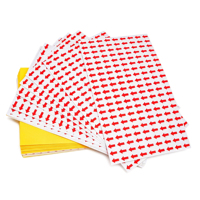 Rouleau d'étiquettes autocollantes imperméables flèches rouges et vertes pour le contrôle qualité et la logistique d'entrepôt (vente en gros)