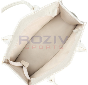 Sac fourre-tout en toile 100 % coton robuste avec film de transfert thermique pour les courses, l'épicerie, l'extérieur et le supermarché - Taille et couleur personnalisables - Product Image 3