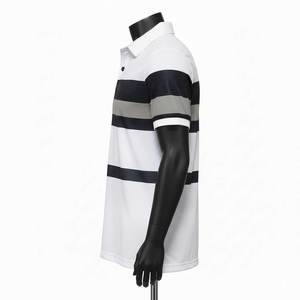 Camiseta de Manga Corta para Hombre de Alta Calidad, Personalizada, Verano, Casual, Diseño Sólido, Transpirable, Tejido de Spandex/Algodón, con Bolsillo - Product Image 3