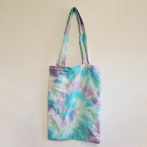 Custom 100% Organic Tie DyeCotton Canvas Tote <b>Bags</b> With Long Handle Supermarket Promotion Use Handled Custom Size - Product Image 6