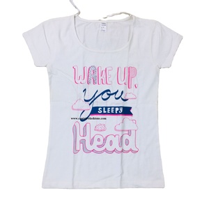 เสื้อยืดแขนสั้นผู้หญิงไซส์พลัส ผ้าฝ้าย 100% น้ำหนัก 160 กรัม พิมพ์ลายโลโก้ตามสั่ง เป็นมิตรกับสิ่งแวดล้อม - Product Image 1