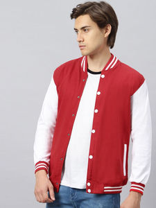 Veste en polaire respirante et écologique de haute qualité pour hommes, style universitaire, avec capuche et col montant, en polyester épais, pour le baseball, vente en gros - Product Image 3