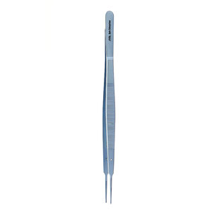 Pinzas Médicas de Titanio de Alta Calidad con Mango Plano, 17.5 cm, Instrumento Médico de Grado Médico, Puntas Rectas Serradas de 0.7 mm, 6.9 Pulgadas - Product Image 2