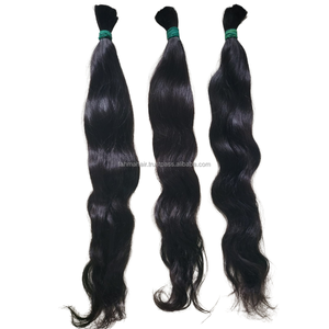 Extensiones originales de cabello humano Remy virgen, extensiones de cabello natural a granel recto indonesio con cutícula alineada - Product Image 4