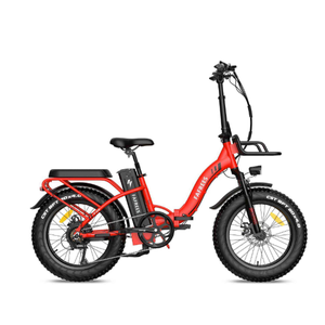 Vélo pliant F20 Max, Shimano 7 vitesses, roues en aluminium, fourche à suspension à ressort de 50 mm, phare LED, selle personnalisée - Product Image 1