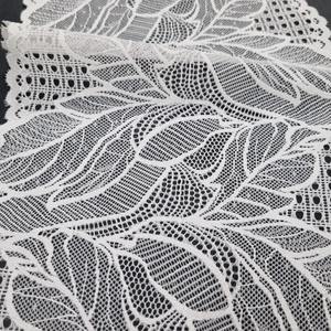 Bande de dentelle élastique personnalisée en nylon et élasthanne, motif floral, couleur personnalisable, légère, extensible, 20 cm, tricotée chaîne, pour lingerie - Product Image 4