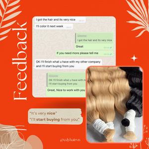 CDYHAIRVN Cheveux naturels non traités à texture ondulée, extensions de cheveux humains vietnamiens, fournisseur au Vietnam - Product Image 4