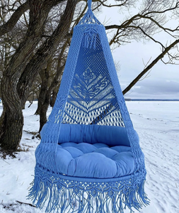Extra Large Hanging Chair Macrame Swing Seat Balcony Garden Decor - Product Image 1