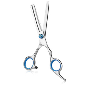 Ciseaux de coiffure professionnels en acier inoxydable légers, noirs et rouges, à pointe affûtée, pour salon de beauté, coupe et effilage des cheveux - Product Image 4