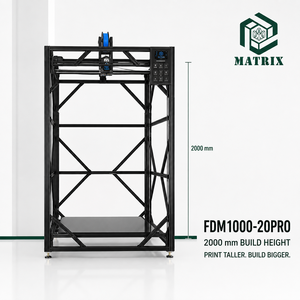 1000×1000×2000mm Ultra Tall FDM 3D <b>Printer</b> for Full Size Sculpture Art Installation and Large Model Production - Product Image 1