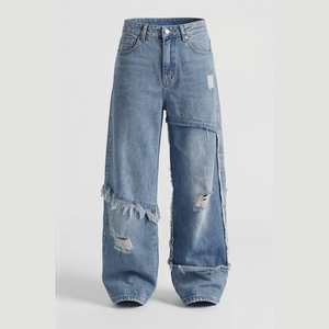Nuevos Jeans de Corte Bootcut de Tiro Bajo Transpirables 2025 para Hombre, Jeans de Mezclilla de Corte Holgado, Celana Pria, Jeans Personalizados - Product Image 1
