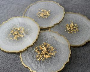 Juego de posavasos redondos de resina para protección de la mesa de comedor, elegante colección de posavasos para bebidas, accesorios modernos para decoración del hogar - Product Image 4