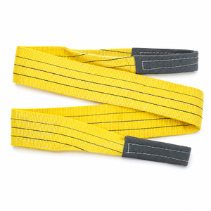 Eslinga de Cinta Doble de 3 Toneladas para Elevación de Equipos Pesados, Poliéster de Alta Tenacidad, Resistente a la Abrasión, Acero Inoxidable - Product Image 5