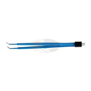 Pinces chirurgicales électriques réutilisables en plastique et reconstructives Gerald courbées, pointe de 1,0 mm / 1,5 mm, 17,8 cm, entièrement antiadhésives - Product Image 5