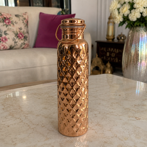 Pure Copper <b>Water</b> <b>Bottle</b> Leakproof Reusable Drinking <b>Bottle</b> with Carry Handle Ayurvedic Copper Drinkware for Wholesale <b>Bulk</b> - Product Image 4