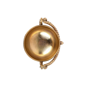Bol Urli suspendu traditionnel en laiton, décoration artisanale ronde en métal pour les cérémonies religieuses, décoration de la maison pour Diwali - Product Image 3