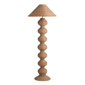 Best design 2026!!! Vintage Hand Woven rattan <b>wicker</b> standing <b>Floor</b> <b>Lamps</b> in living room - Product Image 2