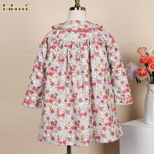 Vestido Mini de Manga Larga con Estampado Floral Otoñal para Niñas, 100% Algodón, ODM, Ropa Infantil al por Mayor DR4282 - Product Image 2