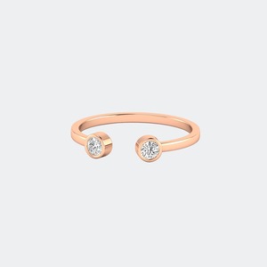 Anillo de Diamante Cultivado en Laboratorio de 0.20 CTW, Corte Brillante Redondo, para Mujer, Plata de Ley 925, Color E F, Claridad VS VVS, Joyería de Lujo, Regalo - Product Image 2