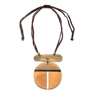 Collar Decorativo de Cuerno de Búfalo Natural, Joyería Artística de Moda, Cadena Audaz, Collar de Estilo Moderno - Product Image 1