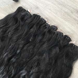 Extensiones de cabello humano virgen a granel y cierre de onda natural HUMAIN cutícula alineada trama vendedores de cabello chinos de alta calidad - Product Image 2