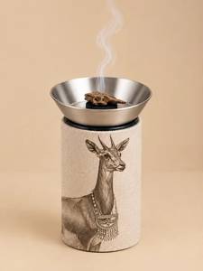 Quemador de Incienso de Acero Inoxidable con Diseño de Ciervo, Caligrafía Árabe, Religioso, Orgánico, 100% Natural, Porta Incienso para Aromaterapia, para Todas las Estaciones - Product Image 2