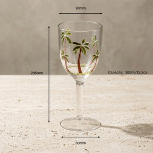 [Holar] Copas de Vino de Plástico Estilo Vacaciones de Verano, 12 oz, Irrompibles, para Resorts de Playa y Bares Junto a la Piscina - Product Image 3