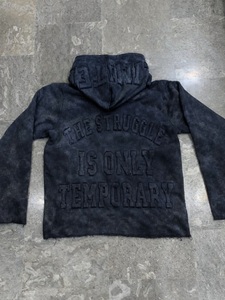 Best Quality 100% Cotton Fleece Winter Men's Acid Washed Quarter Zip Hoodies Breathable Quick Dry Boxy Fit Winter Season 2027 - Product Image 4