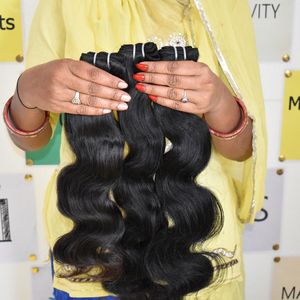 Lots de Cheveux Humains Indiens Bruts en Gros – Cheveux Indiens Vierges Alignés avec les Cuticules, Ondulés (Bodywave) – Fournisseurs de Cheveux Humains - Product Image 5