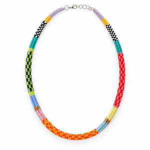 Collier tendance en perles de rocaille personnalisées, chaînes perlées multicouches, fait main, couleur et taille personnalisables, unisexe - Product Image 2