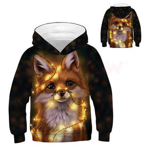 Sudadera con Capucha Extra Grande Unisex de Poliéster con Estampado Digital 3D de Cabeza de Lobo, Diseño de Galaxia Espacial, para Otoño, Marca YhgjFashion - Product Image 2